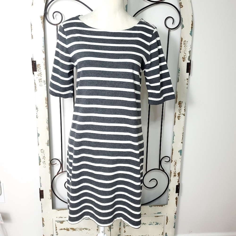 Gap knit striped dress medium